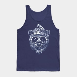 Grizzly Bear Wearing Sunglasses Mountains Tank Top